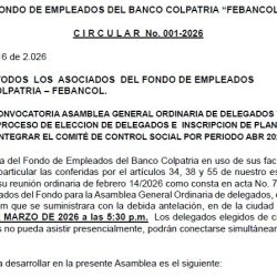 CIRCULAR FEBANCOL 001-2026
